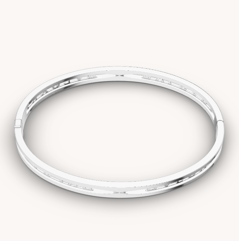 [BloomBling]ZERO 1 スパイラルロゴ シルバーブレスレット