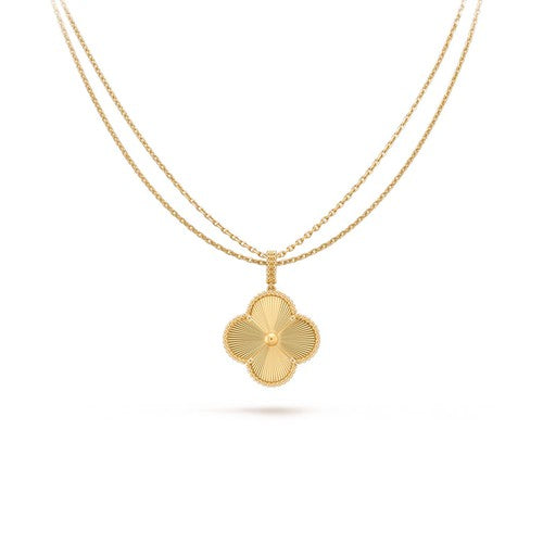 [BloomBling]CLOVER 25MM PEDANT NECKLACE GOLD