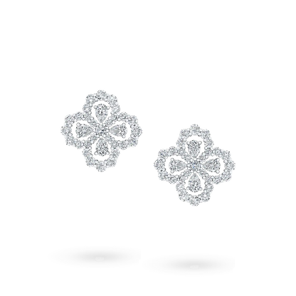 [BloomBling]ループイヤリング フルモチーフ ダイヤモンド 16mm