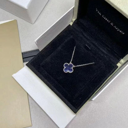 [BloomBling]CLOVER 15MM PIETERSITE NECKLACE SILVER
